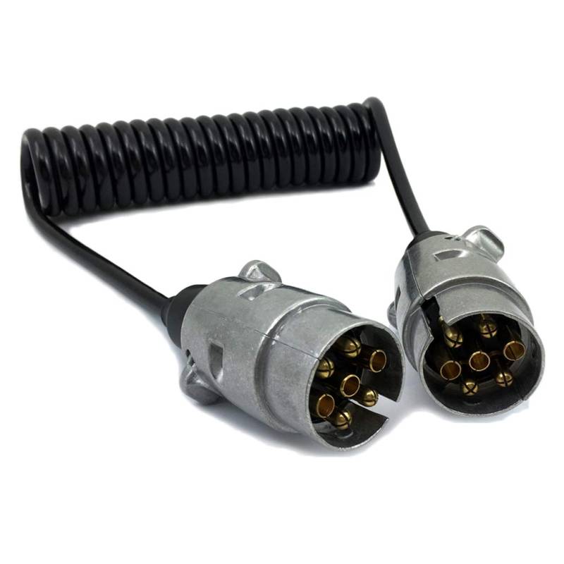 Haiki 7-poliger Stecker für Anhänger, Automobil, Aluminiumlegierung, 12 V, mit 1,5 m Verlängerungskabel, Anhänger, elektrische Ausrüstung, Zubehör für Innenspaß von Haiki