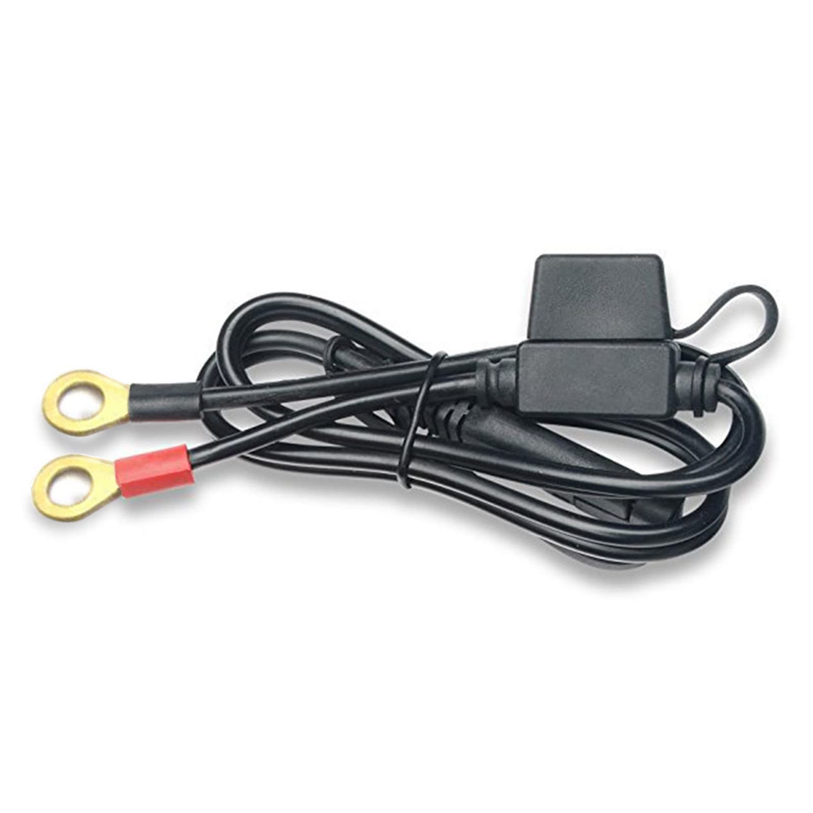 Motorrad-Akku-Ladekabel, Ausgangsanschluss, Kabelbaum, 12 V, SAE-Adapter, langlebiges Zubehör, KFZ-Ladegerät, USB C von Haiki