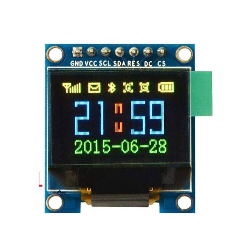 Hailege 0,95" SSD1331 96x64 SPI OLED Display 3,3V-5V 7 Pin Full Colorful 65K SPI OLED Display Modul für 51 STM32 von Hailege