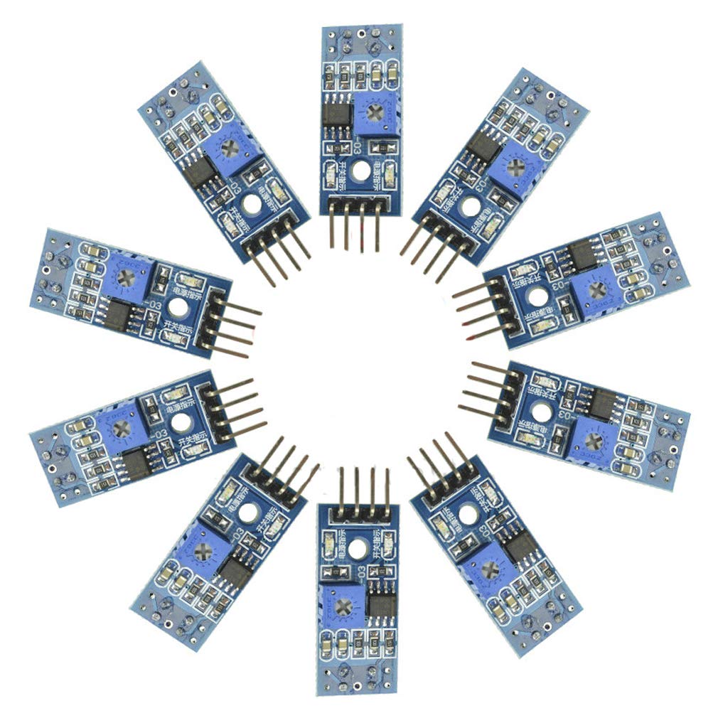 Hailege 10pcs TCRT5000 Infrared Reflective Sensor IR Photoelectric Switch Barrier Line Obstacle Avoidance Module Tracing Sensor Tracing Module for Arduino Smart Car Robot von Hailege