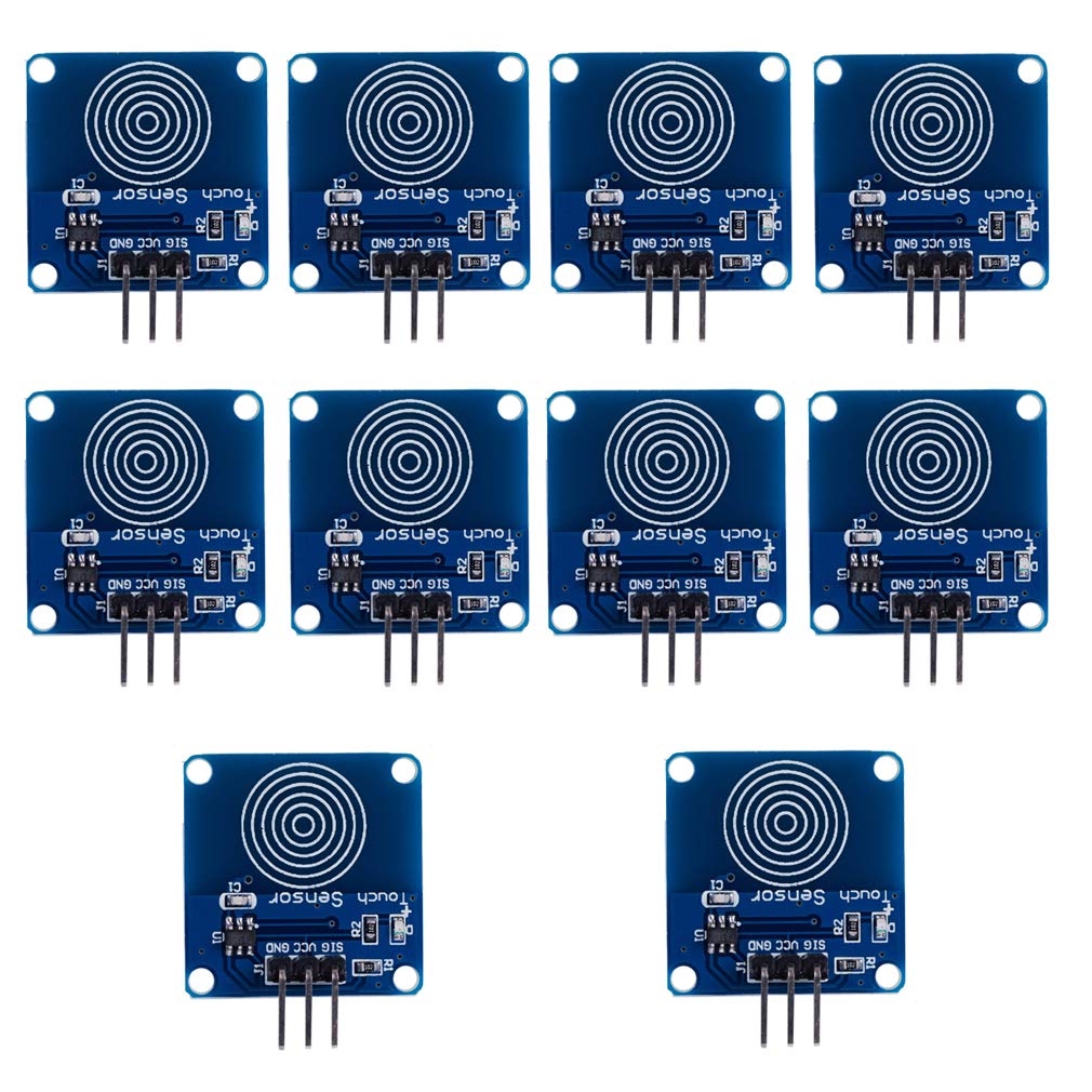 Hailege 10pcs TTP223B kapazitiver Touch-Schalter-Modul-Touch-Sensor-Schalter, digitaler kapazitiver Touch-Sensor-Schalter, DC 2~5,5 V Raspberry Pi von Hailege