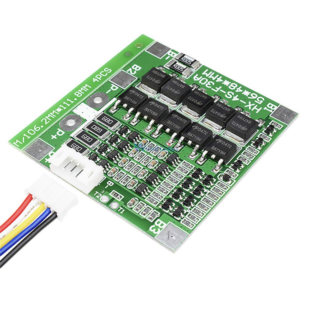 Hailege 14,8 V 4S 30 A 18650 Li-Ionen-Lithium-Batterie BMS PCB Integrierte Schaltkreise Schutzplatine Zellenbalance von Hailege