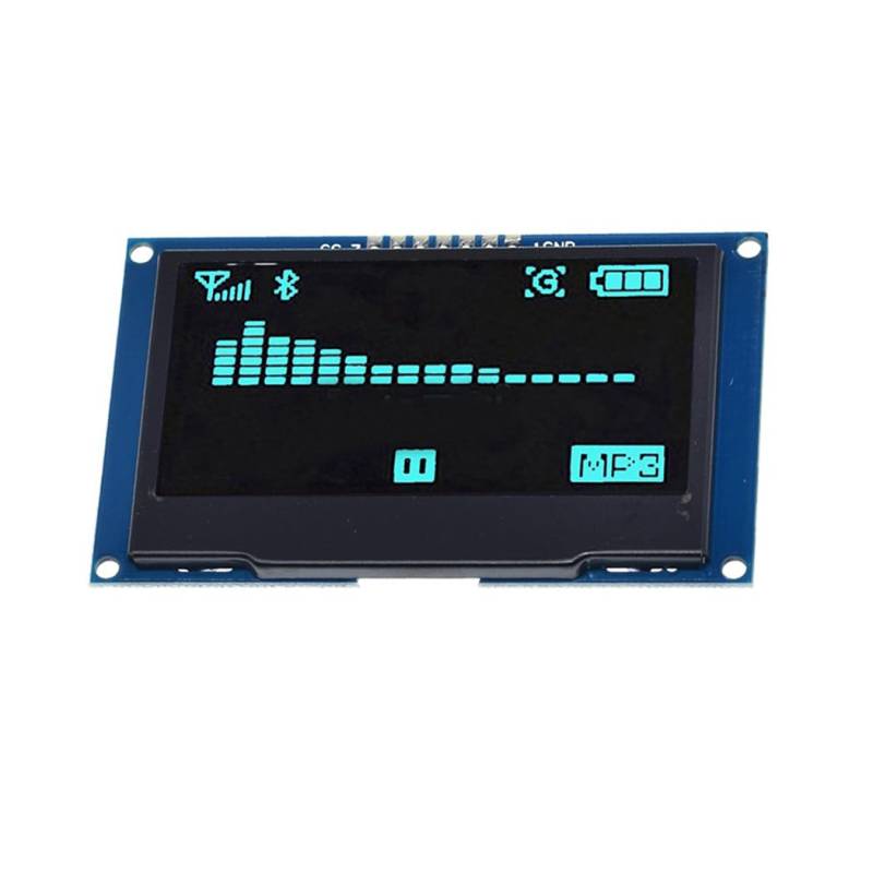 Hailege 2,42" SSD1309 128x64 OLED Display Modul 2,42 Zoll 7 Pin OLED LCD Display Modul (SPI Blau) von Hailege