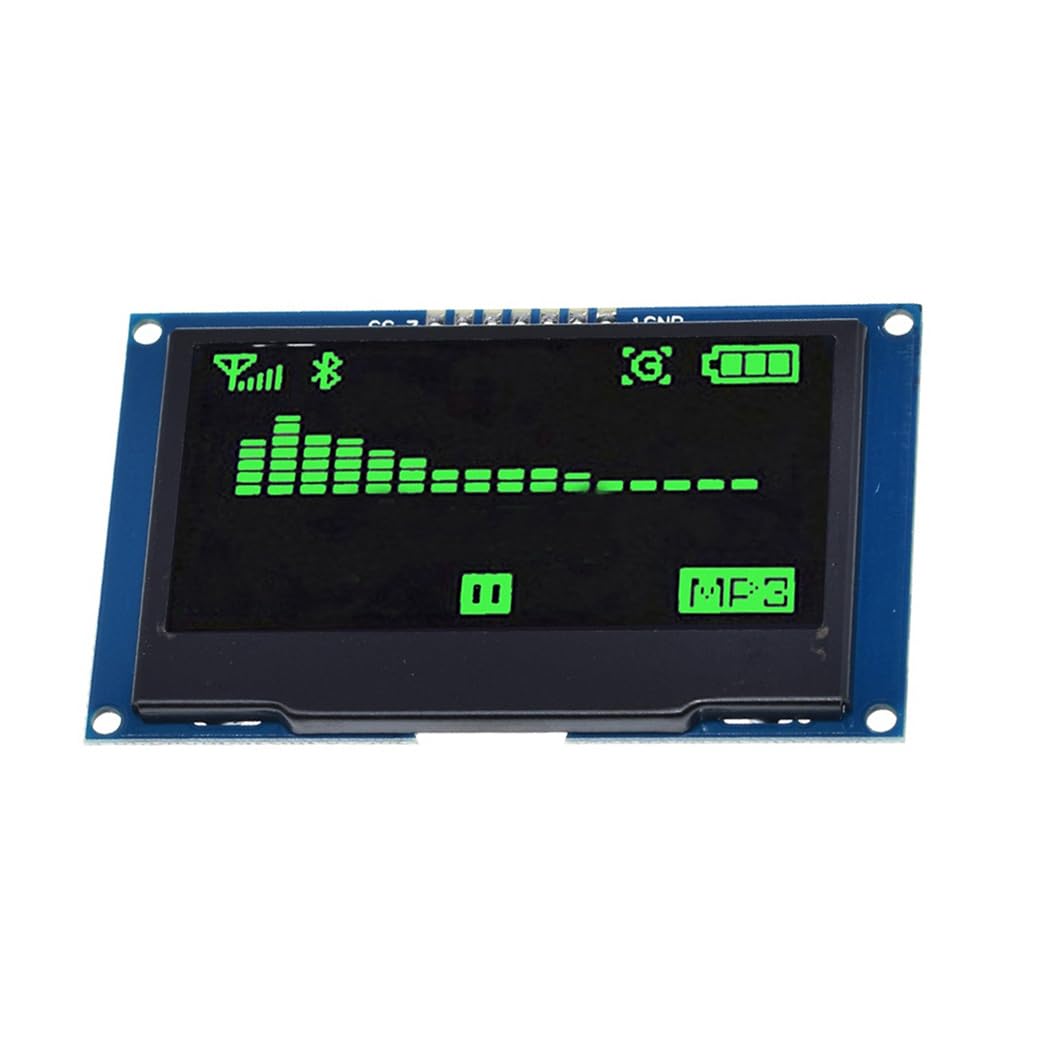 Hailege 2,42" SSD1309 128x64 OLED Display Modul 2,42 Zoll 7 Pin OLED LCD Display Modul (SPI Grün) von Hailege