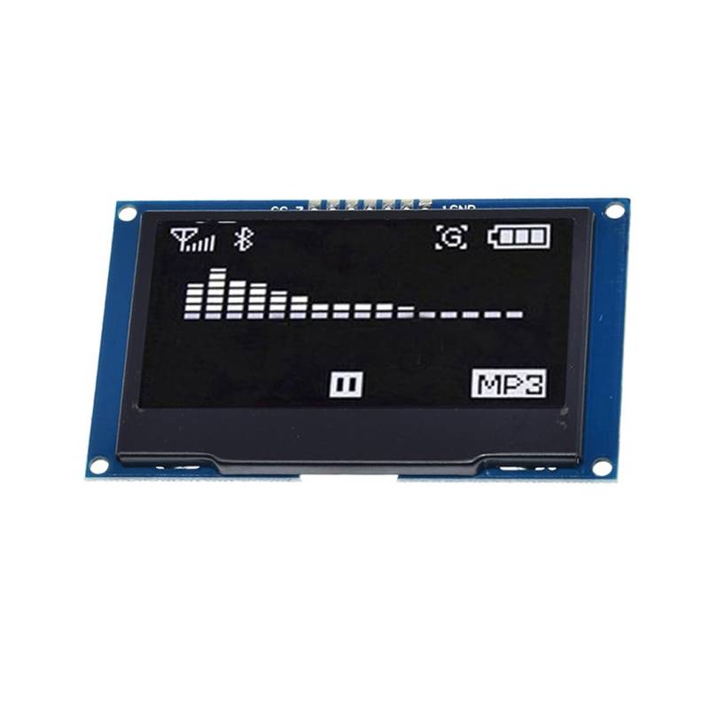 Hailege 2,42" SSD1309 128x64 OLED Display Modul 2,42 Zoll 7 Pin OLED LCD Display Modul (SPI Weiß) von Hailege