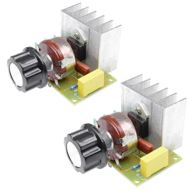 Hailege 2pcs 3800W SCR Geschwindigkeitsregler AC Elektrischer Spannungsregler Dimmtemperatur Silizium Controller Schalter AC 220V von Hailege