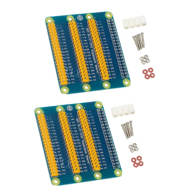 Hailege 2pcs GPIO Expansion Board für Raspberry Pi Shield für Raspberry PI 4B/3B+ mit Schrauben von Hailege