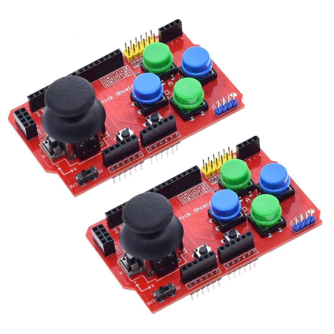 Hailege 2pcs Gamepad Joystick Shield Analog Keyboard and Mouse Function Expansion Board von Hailege