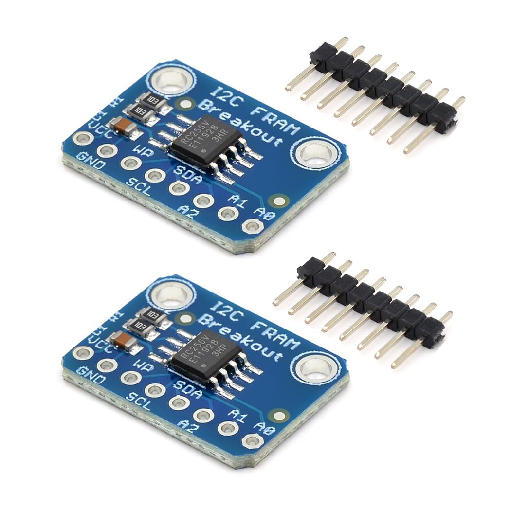 Hailege 2pcs MB85RC256V Memory IC I2C 32KB Entwicklungstools FRAM Breakout Board Nichtflüchtiges FRAM Breakout Board für IoT-Sensorgeräte von Hailege