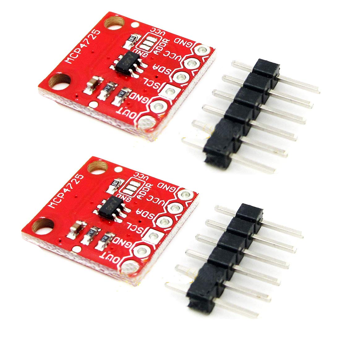 Hailege 2pcs MCP4725 12 Bit I2C IIC DAC Entwicklungsboard Breakout Board Interne EEPROM Store Einstellungen von Hailege