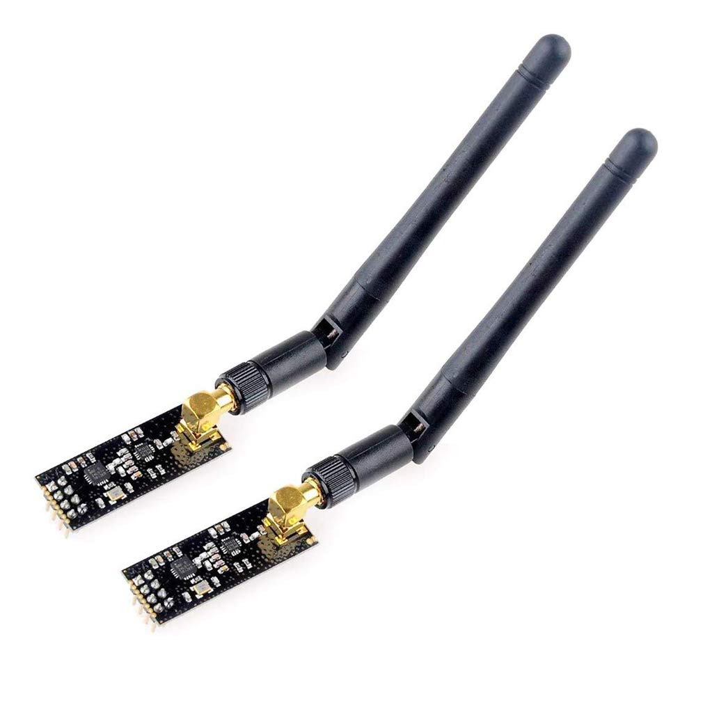 Hailege 2pcs NRF24L01 + PA + LNA Wireless Transceiver RF Transceiver Modul mit SMA Antenne 2.4G 1100m kompatibel von Hailege