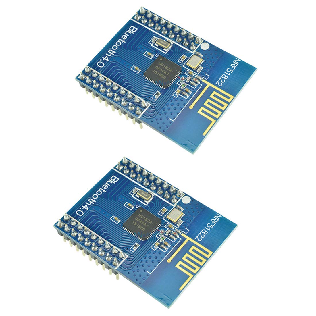 Hailege 2pcs NRF51822 CORE51822 2,4GHz BT4.0 Wireless Bluetooth Modul Bluetooth 4.0 Kommunikationskarte RF Transceiver Controller Antenne SPI I2C UART von Hailege