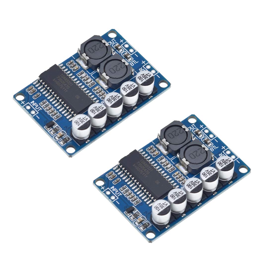 Hailege 2pcs TDA8932 Digital Power Amplifier Board 35W Mono Amplifier Module TDA8932 für aktive Lautsprecher, elektroakustische Projekte und Audioanwendungen von Hailege