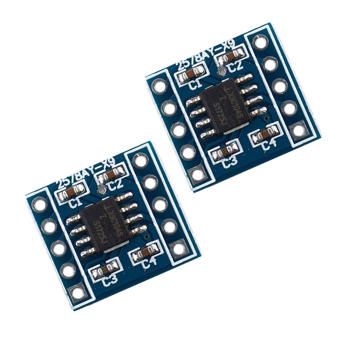 Hailege 2pcs X9C104 Digitales Potentiometer-Modul 5V 40R~100K Brückenbalance einstellen von Hailege