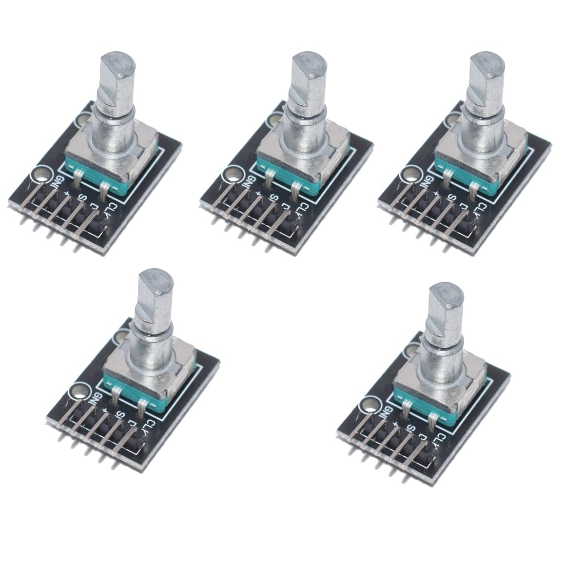 Hailege 5pcs 360 Grad Drehgeber Modul Brick Sensor Switch Entwicklungsplatine KY-040 von Hailege