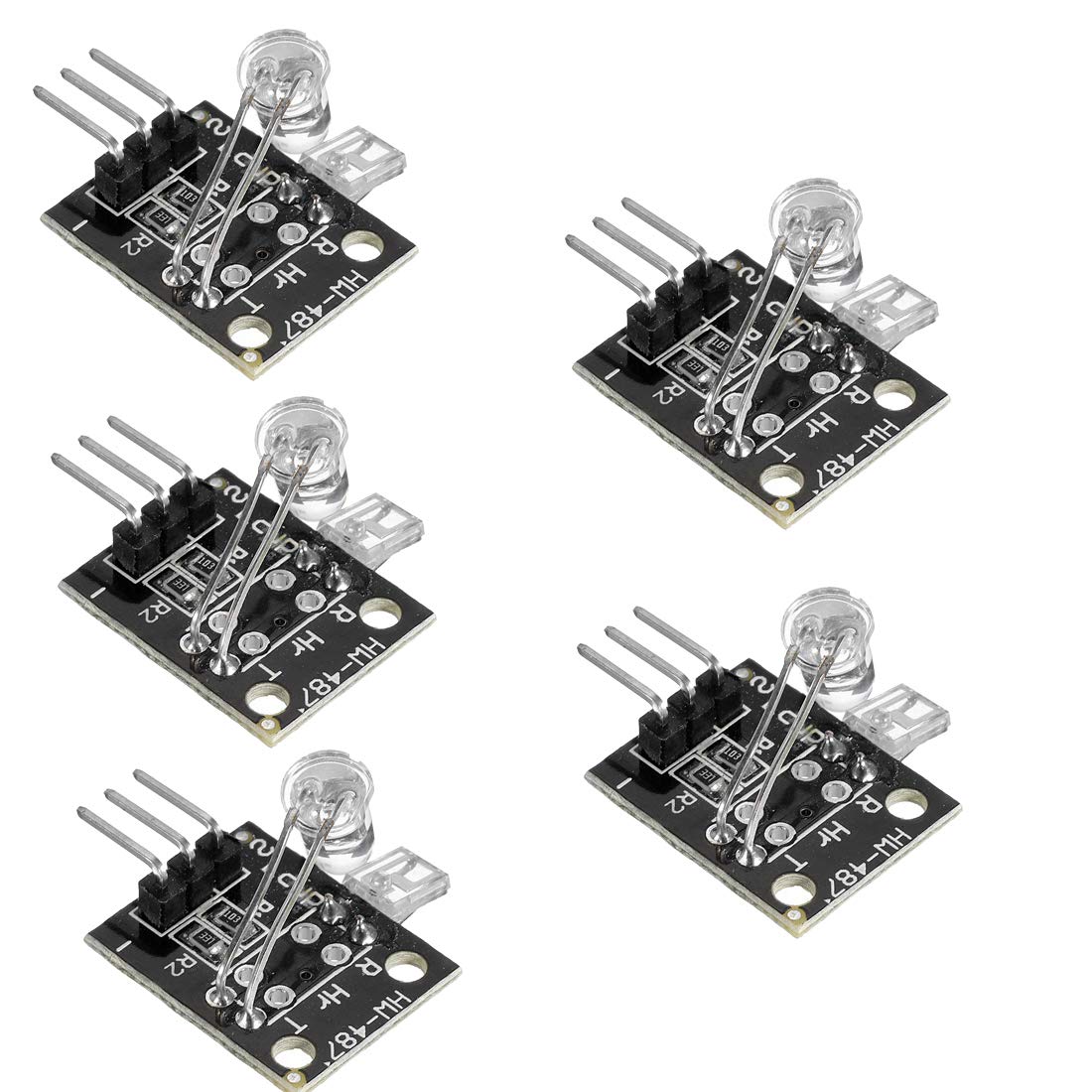 Hailege 5pcs 5V Heartbeat Detect Sensor Herzfrequenz Detect Messmodul Finger Heartbeat Measure KY-039 von Hailege