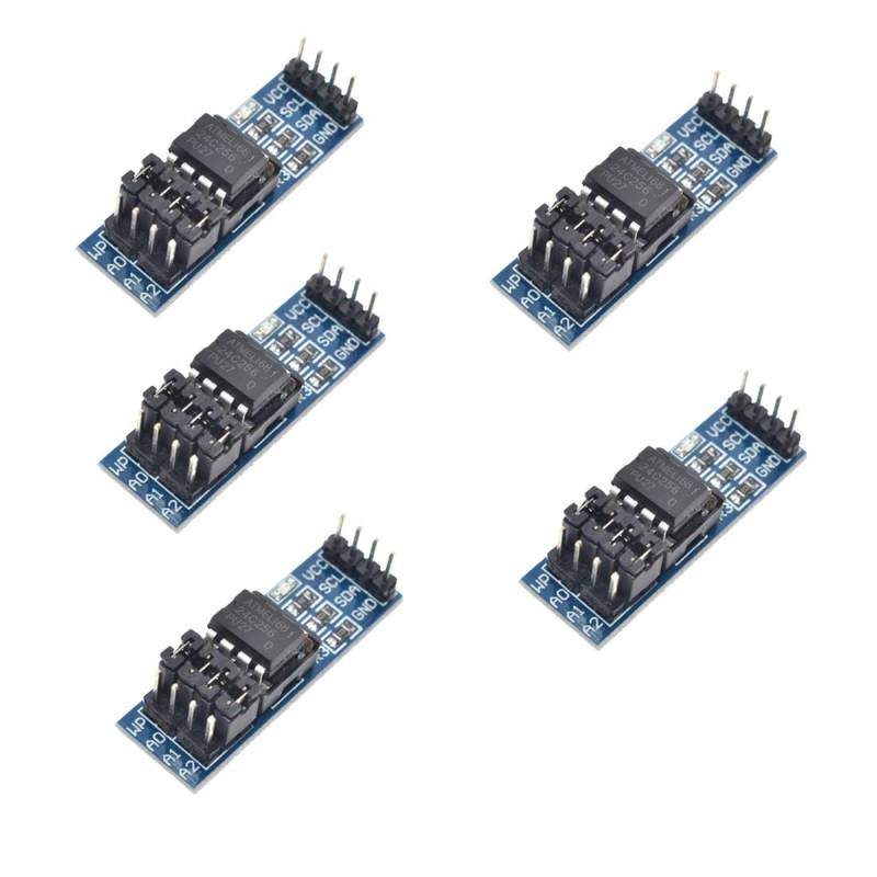 Hailege 5pcs AT24C256 I2C Schnittstelle 256k Bits EEPROM Speichermodul von Hailege