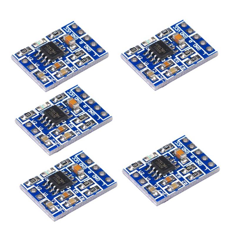 Hailege 5pcs HXJ8002 Mini Amplifier Board 3W Solo Channel Audio Power Amplifier Modul Ersetzen Sie PAM8403 2,0-5,5 V von Hailege