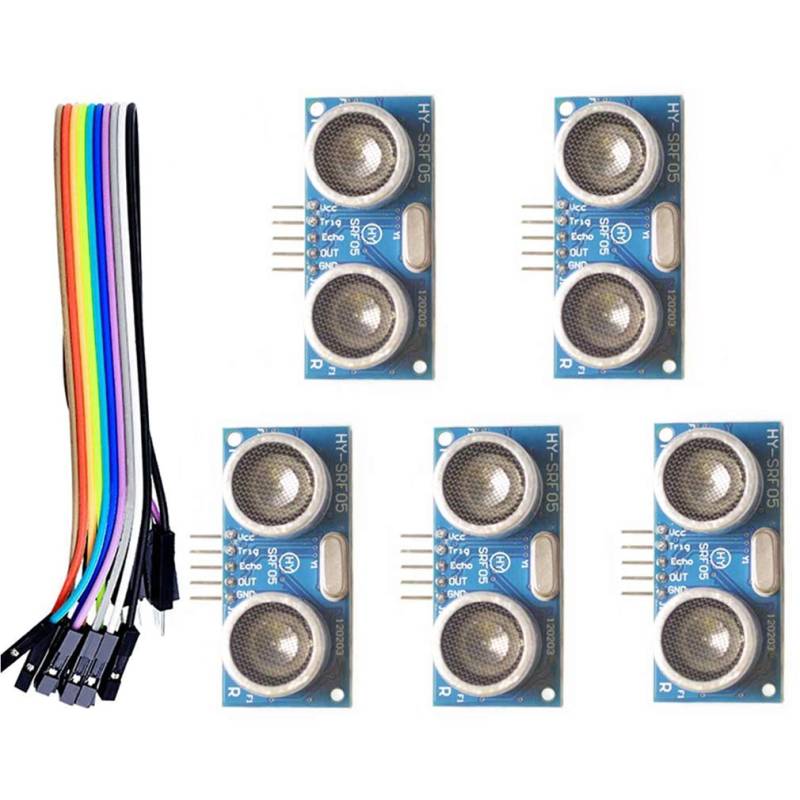 Hailege 5pcs HY-SRF05 Ultraschallsensormodul DC 5V HY-SRF05 Entfernungsmesser Sensor Raspberry Pi von Hailege