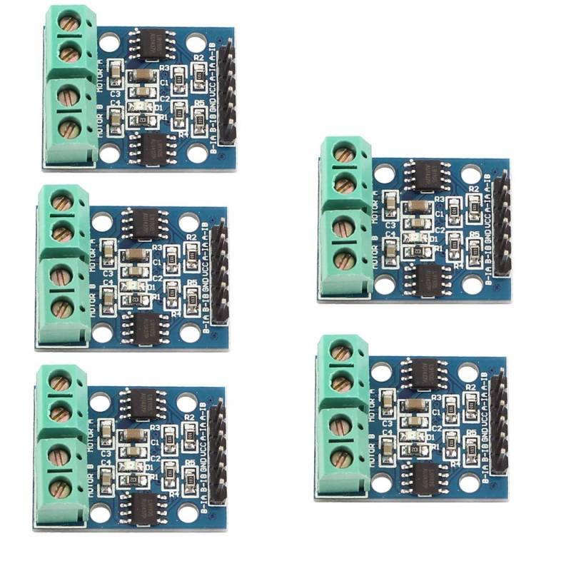 Hailege 5pcs L9110S DC Motor Drive Modul Schrittmotor Antrieb Controller Board 2,5-12V H-Brücke Kann gleichzeitig einen Dual-Gleichstrommotor oder einen 4-Draht-2-Phasen-Schrittmotor antreiben von Hailege