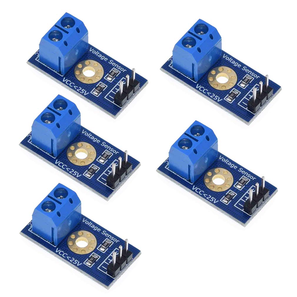 Hailege 5pcs Spannungssensor Spannungserkennung Sensormodul Spannungsprüfer DC 0~25V Spannungsmessung Erkennung Sensor von Hailege