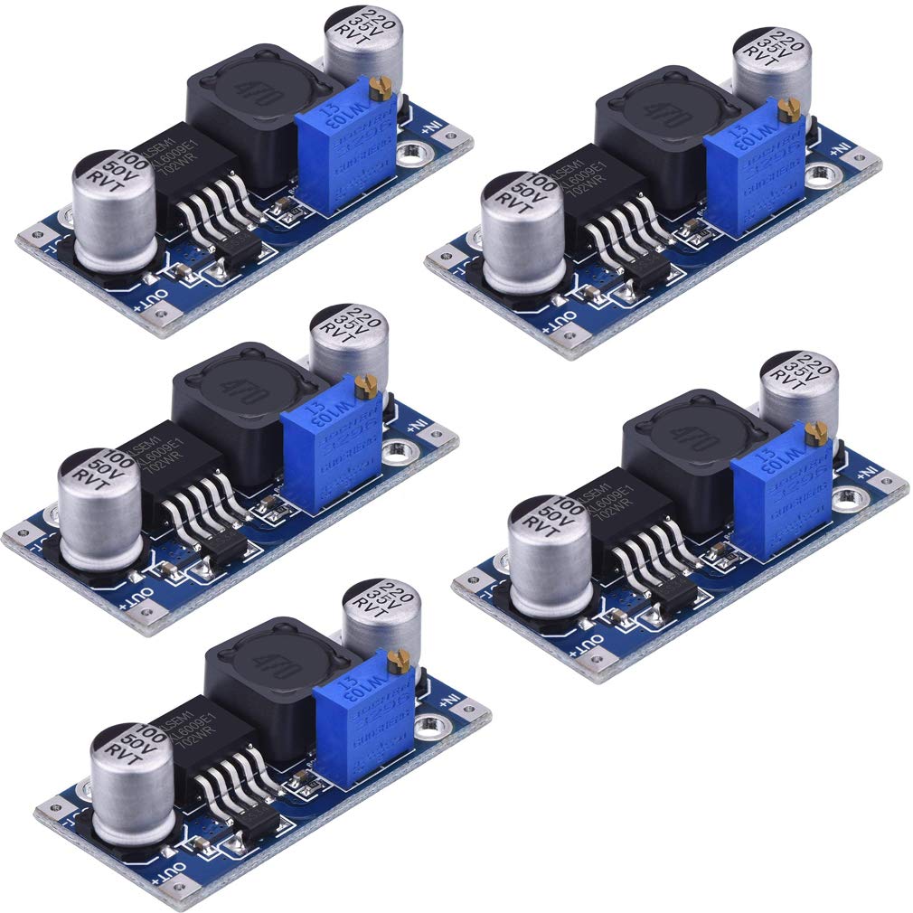 Hailege 5pcs XL6009 DC-DC einstellbares Boost-Modul DC3.0-30V bis DC5-35V Ausgangsspannung Leistungswandler Leiterplattenmodul 400KHz von Hailege