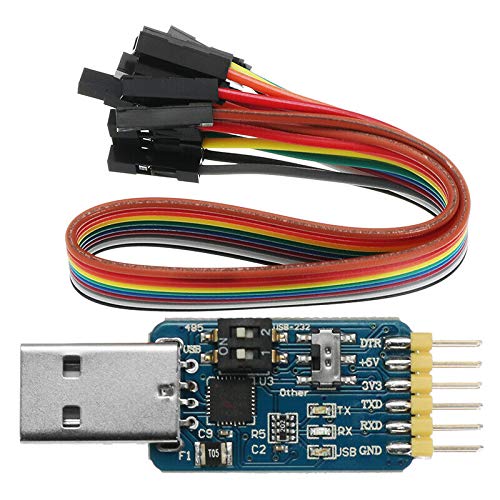 Hailege CP2102 USB zu TTL UART 232 485 Port Mutual Convert Adapter USB Serial Port Adapter 6 in One Multifunktionales USB Serielles Debug-Tool für Windows WinCE Linux Mac 32 64 von Hailege