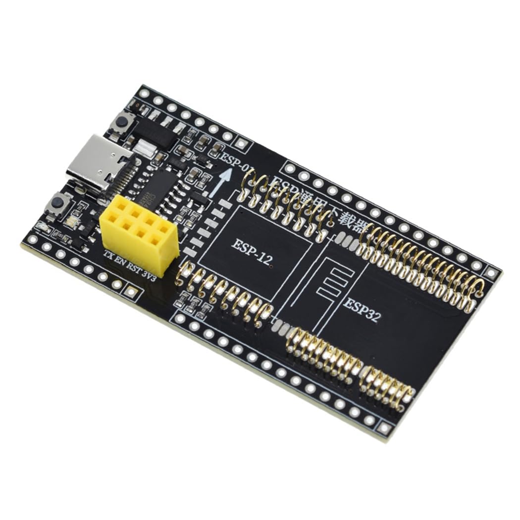 Hailege ESP01 ESP12 ESP32 Entwicklungsboard Programmierer ESP8266 Serie Universal Downloader Burn-in Fixture Test Board Programmiersockel für ESP-01 ESP01S ESP12 ESP32 CH340 Antrieb von Hailege