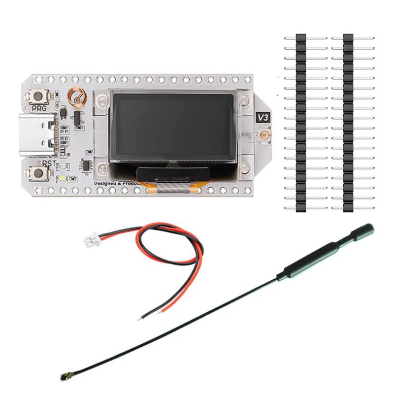 Hailege ESP32 LoRa V3 SX1262 0.96 Inch OLED Display Development Board WIFI Bluetooth Dual Core 240MHz CP2102 and 863-928MHz with Antenna for Arduino Smart Home WIFI LoRa 32 V3 von Hailege