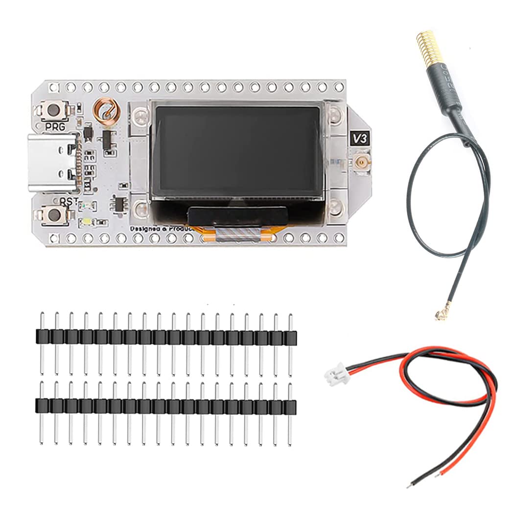 Hailege ESP32 LoRa V3 SX1262 0.96 inch OLED Display Development Board WiFi Bluetooth Dual Core 240MHz CP2102 and 433-510MHz Antenna for Arduino Smart Home WiFi LoRa 32 von Hailege