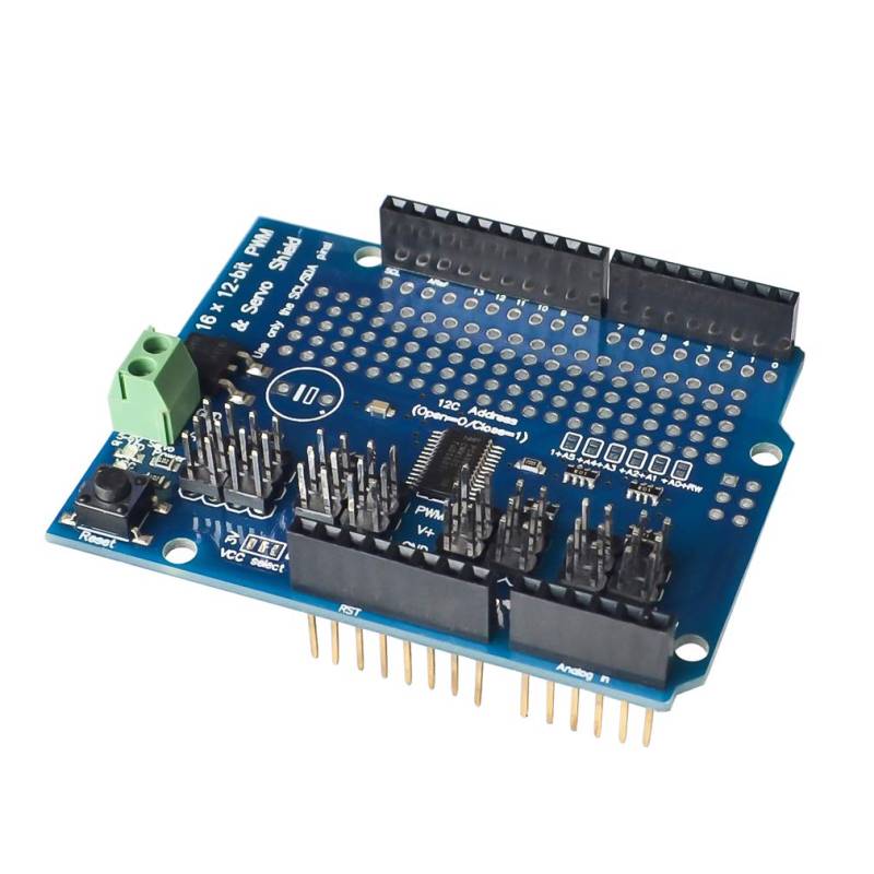 Hailege PCA9685 Servo Shield PCA9685 16 Kanal 12-Bit PWM Servo Driver Shield I2C Interface für Arduino von Hailege