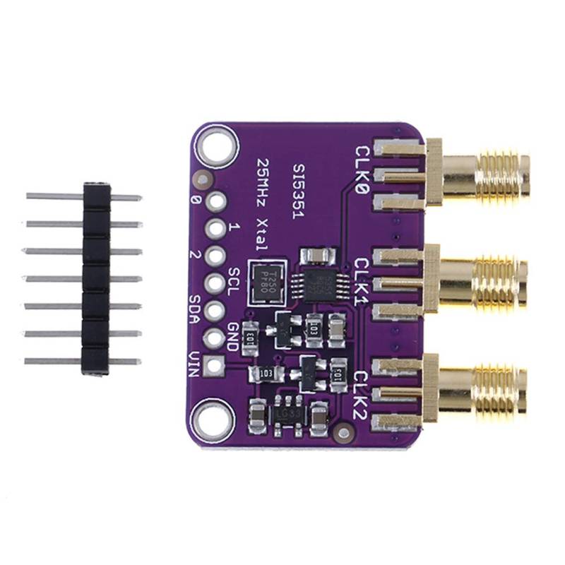 Hailege Si5351A I2C 25MHZ I2C Hochfrequenz-Signalgenerator Breakout-Board Rechteckwellen-Frequenzgenerator Signalgenerator 8KHz bis 160MHz 3-5VDC für Arduino von Hailege