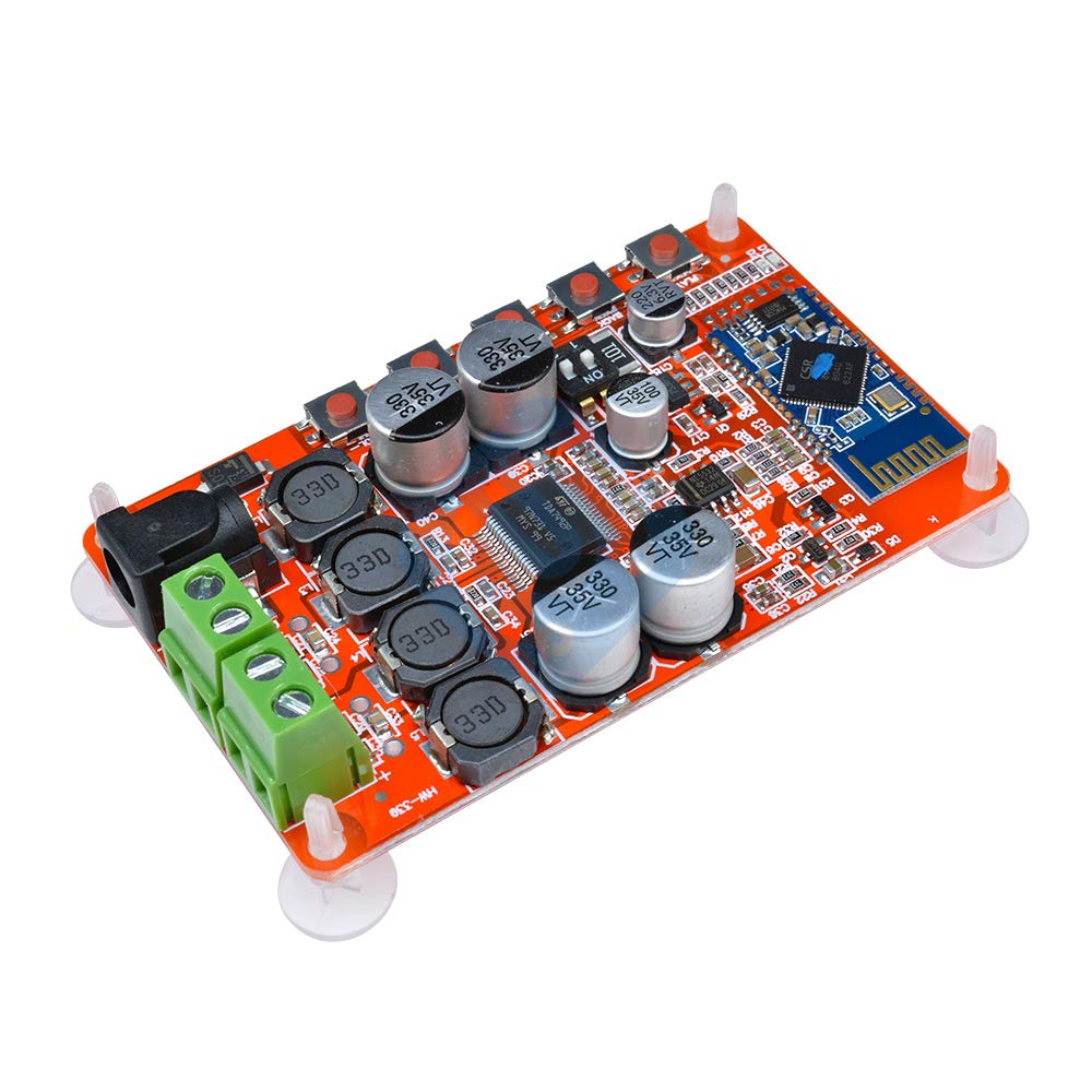 Hailege TDA7492P 50W + 50W Wireless Bluetooth CSR4.0 Audio Receiver Digital Amplifier Board 8~25V DC2.1 Netzteil von Hailege