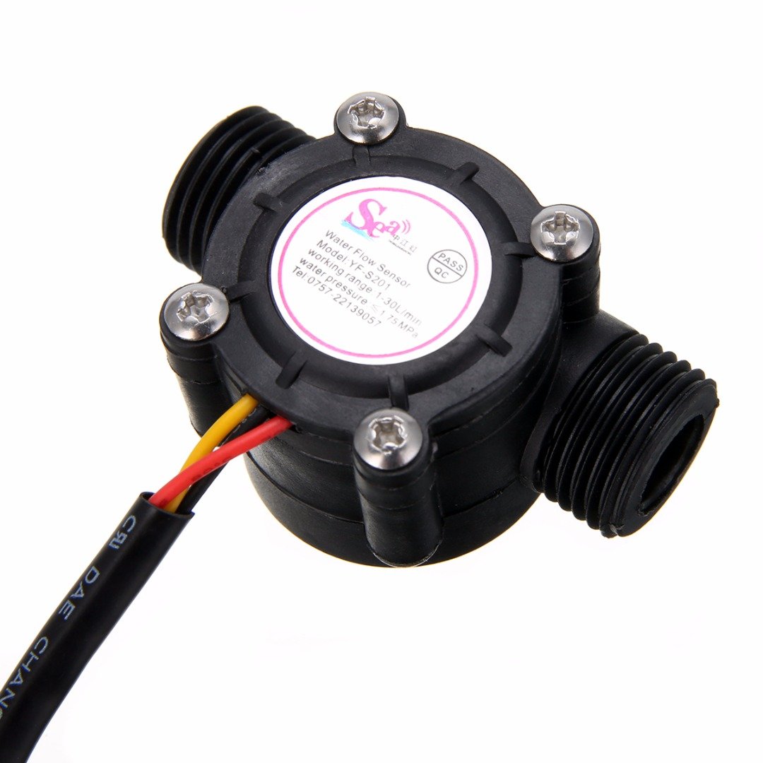 Hailege Water Flow Sensor G1/2" Water Flow Hall Sensor Switch 1-30L/min 1.75MPa Flow Meter Flowmeter Counter Water Flow Sensor von Hailege