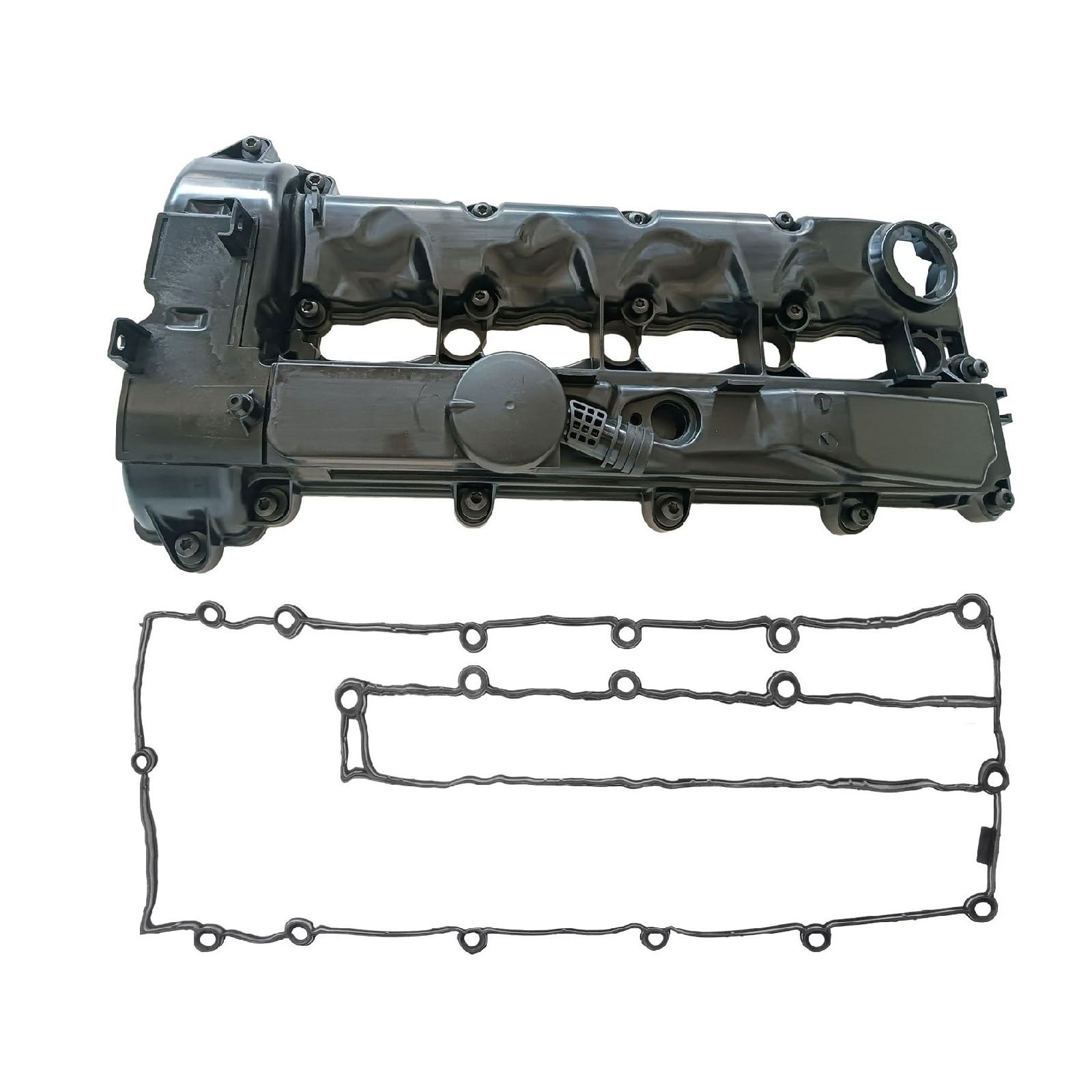 Hajus 1031082 Ventildeckel Zylinderkopfhaube mit Dichtung und Schrauben 6510108918 kompatibel mit Mercedes-Benz C E GLK S-Klasse W204 A205 C204 C205 CLS C218 X218 W212 R172 Sprinter B906 Vito W639 von Hajus Autoteile Germany