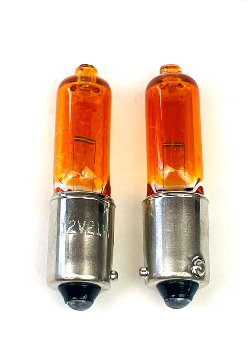 2 x H21W Amber/Orang BAY9S 12V 21W Halogen Lampe Auto Glühbirne Glühlampe von Hallenwerk