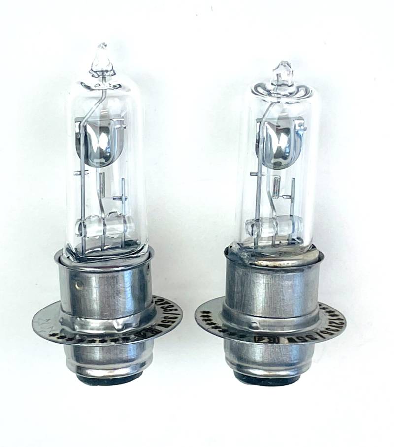 2x Stück P15D-1 Clear 12V 35/35W Halogen Motorrad Roller Scheinwerfer Birne von Hallenwerk