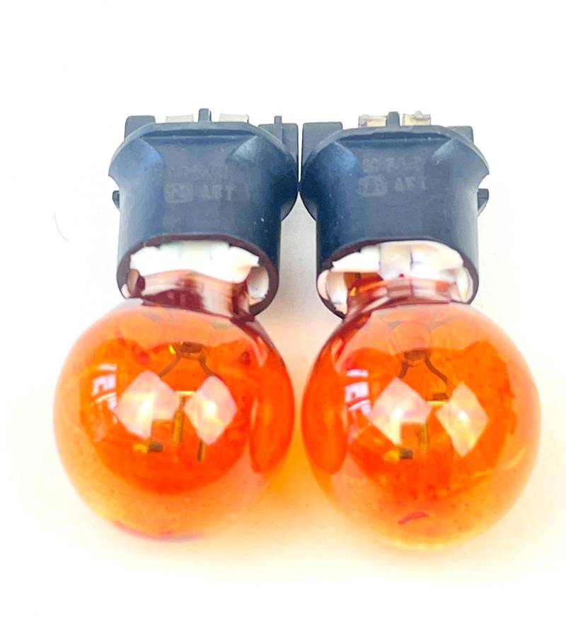 2x Stück PW24W Amber/Orang 12V WP3.3x14.5/3 24W Glühlampe Halogen Auto Lampe von Hallenwerk