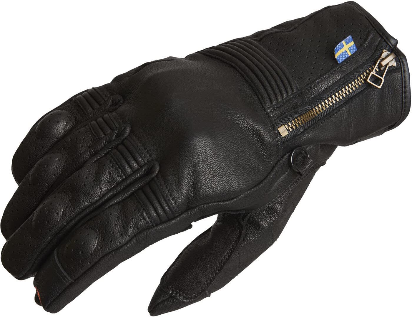 Halvarssons Hofors perforierte Motorradhandschuhe (Black,12) von Halvarssons