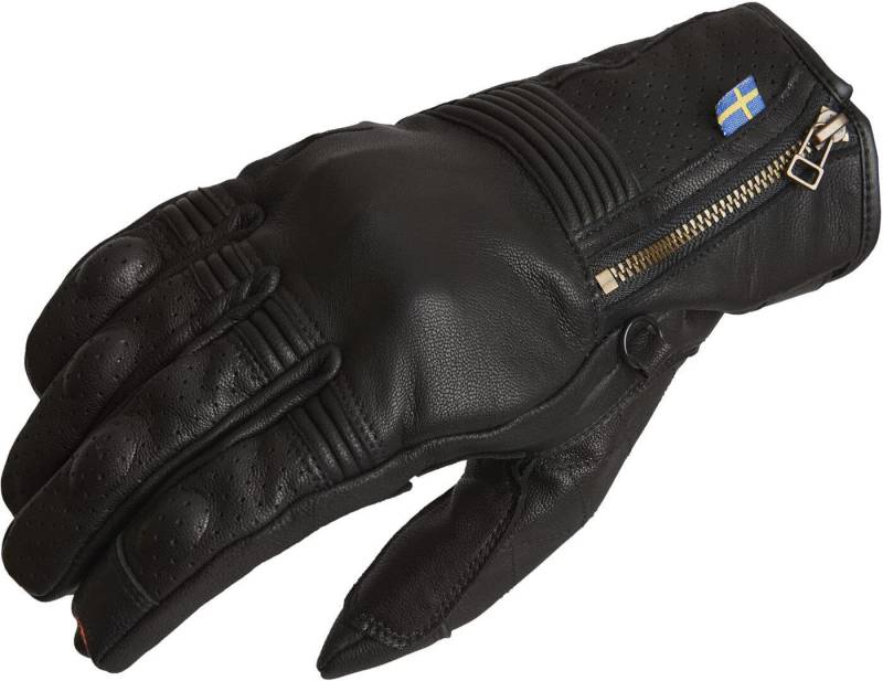 Halvarssons Hofors perforierte Motorradhandschuhe (Black,9) von Halvarssons