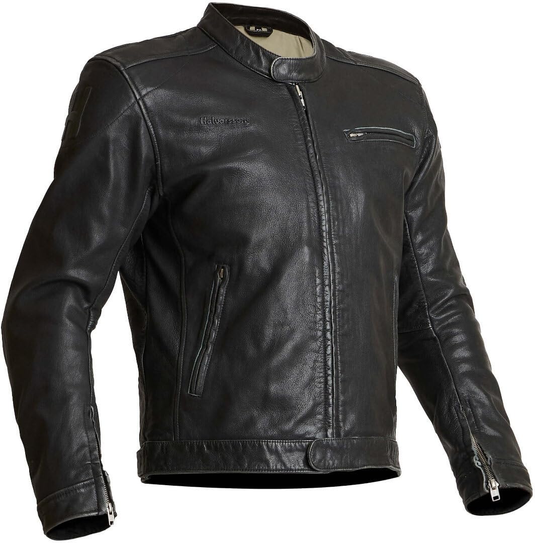 Halvarssons Idre Motorrad Lederjacke (Black,58) von Halvarssons