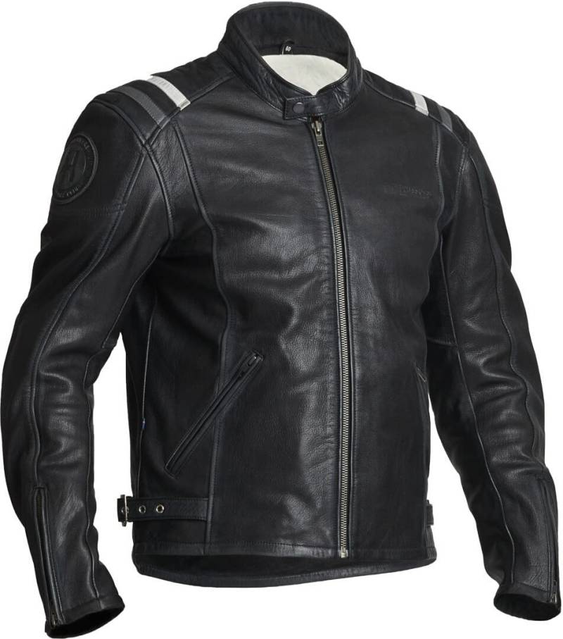 Halvarssons Skalltorp Motorrad Lederjacke (Black,52) von Halvarssons