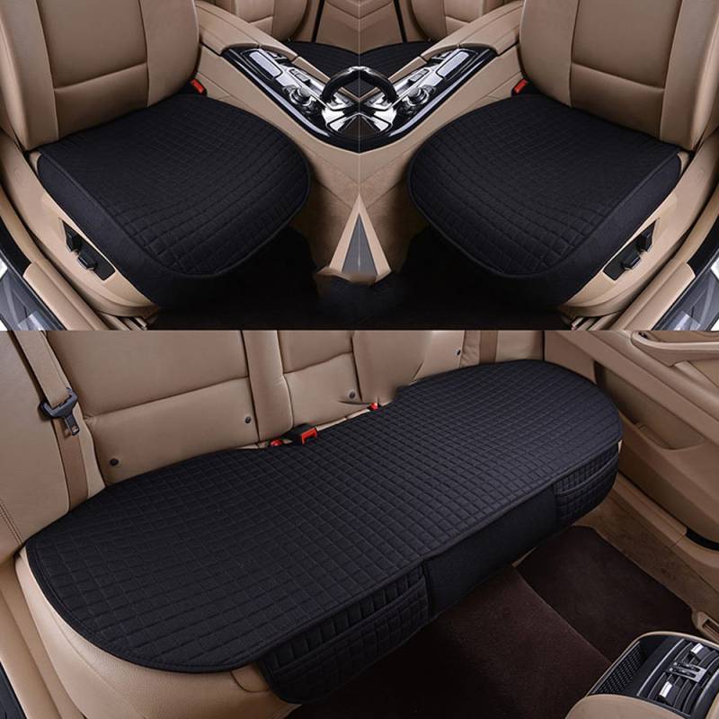 Han sui song Polyester Auto Sitzbezug Set, Auto Sitze Protector, 3Pcs, für Fabia Rapid KAROQ Octavia SUPERB GRANDLAND X,Mokka X A3 A4 A6 Q3 Q5 Q7 Sq5 von Han sui song