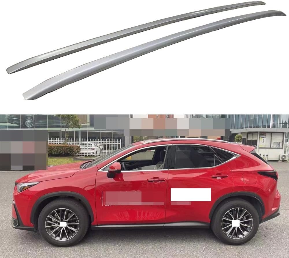 2 Stück Autodach-Längsträger für Lexus NX Series 2022 2023, Gepäcktransport, Reisezubehör aus Aluminium von HanYT