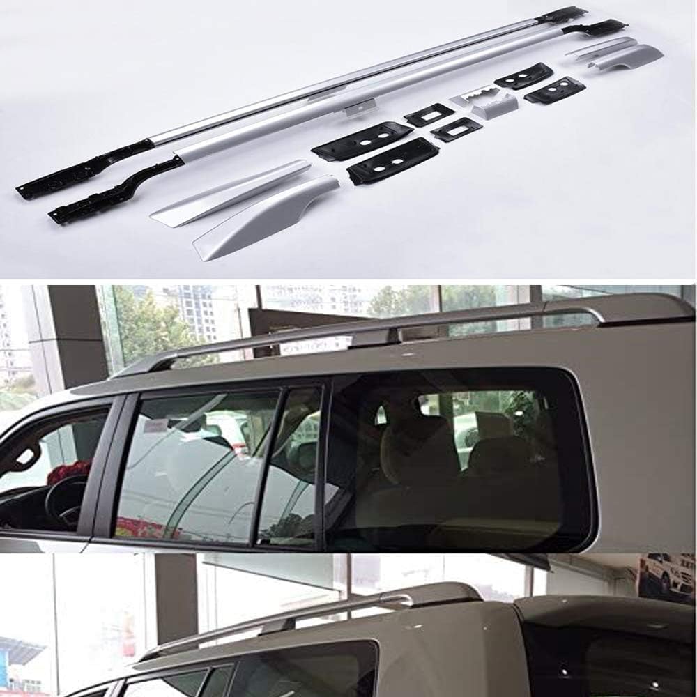 2 Stück Autodach-Längsträger für Toyota Land Cruiser LC200 2008-2019, Gepäcktransport, Reisezubehör aus Aluminium von HanYT