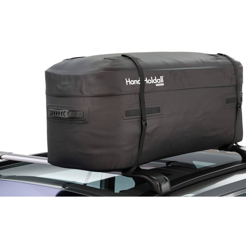 HandiWorld – wasserdichte Dachtasche/Dachbox (schwarz), 175 Liter – große Cargotasche – Stabiler Faltbarer Boden, HHOLDALLWP175, Black, 175 litres von HandiWorld