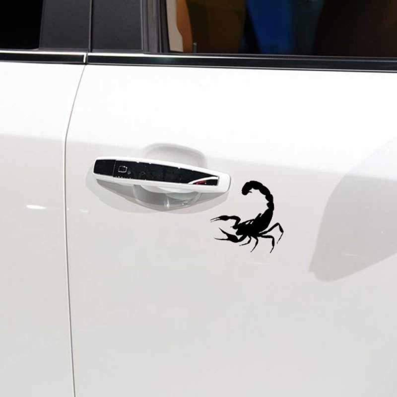 Scorpion Predator Venomous Sting Fun Window Sticker Vinyl Decal 15.5CM x 14.6CM - Black von Handmade By Stukk