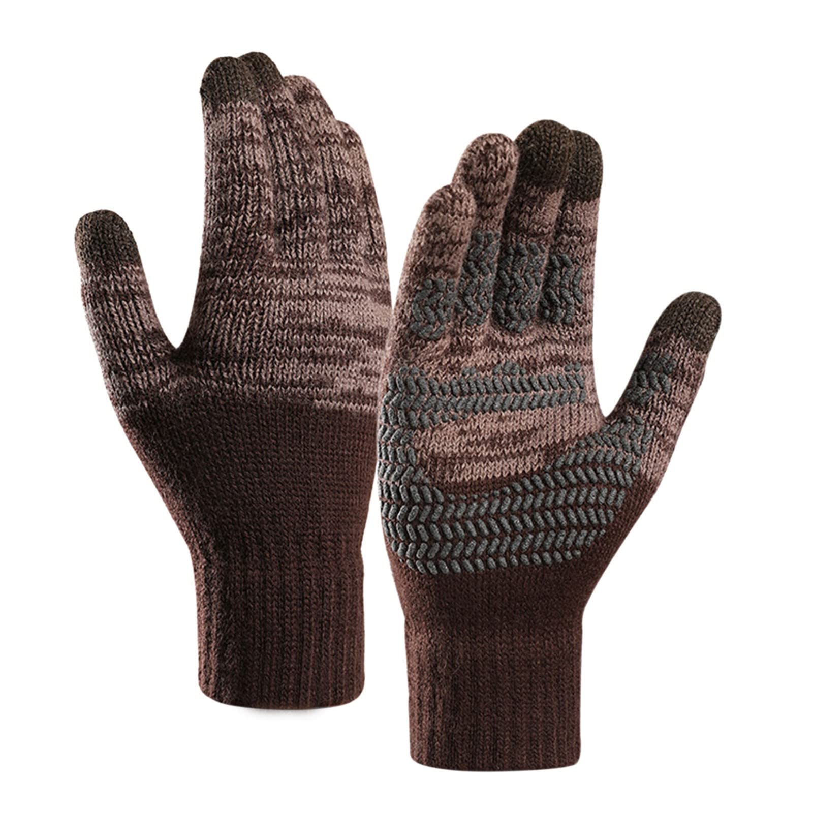 Handschuhe Herren, Fahrrad Handschuh Herren Leicht Winter Thermo Laufhandschuhe Gloves Fahrradhandschuhe Damen Winter Fahrradhandschuhe Strickhandschuhe Handschuhe Winddichte Outdoora1 von Hanraz