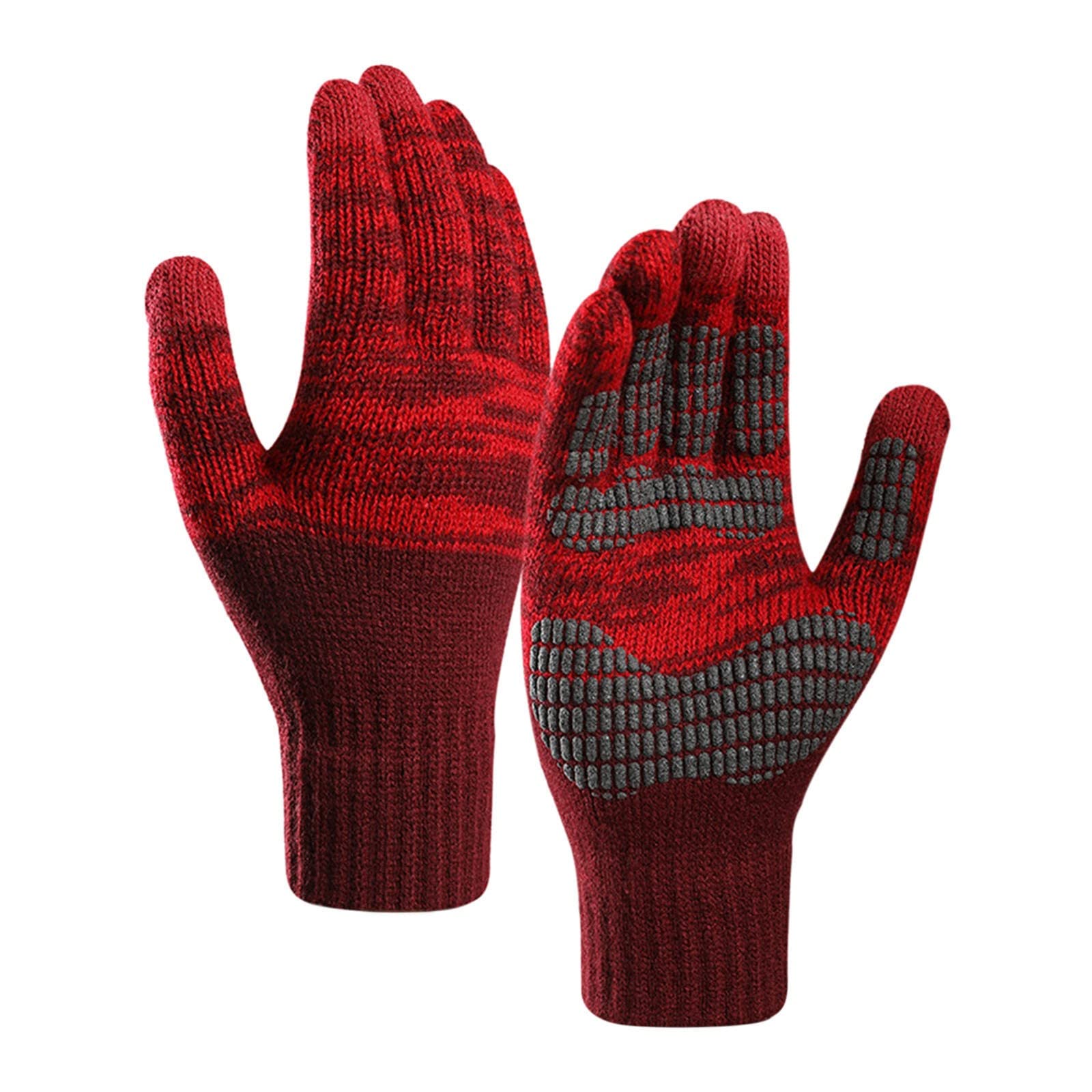 Handschuhe Herren, Fahrrad Handschuh Herren Leicht Winter Thermo Laufhandschuhe Gloves Fahrradhandschuhe Damen Winter Fahrradhandschuhe Strickhandschuhe Handschuhe Winddichte Outdoora1 von Hanraz