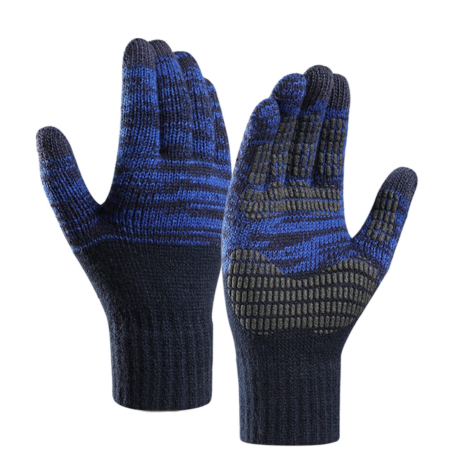 Handschuhe Herren, Fahrrad Handschuh Herren Leicht Winter Thermo Laufhandschuhe Gloves Fahrradhandschuhe Damen Winter Fahrradhandschuhe Strickhandschuhe Handschuhe Winddichte Outdoora1 von Hanraz